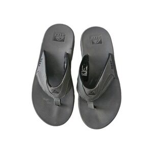 Reef Fanning Men's Gray Flip-Flop Sandals Size 8 Beach Summer Coastal Cushy